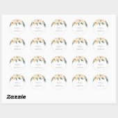 Stickers Mariage Spring Peony. (Feuille)