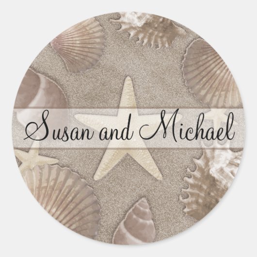 Stickers Mariage Starfish personnalisables (Devant)
