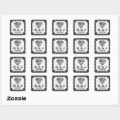 Stickers Mariage Steampunk Coeurs Mariages Coeurs  (Feuille)