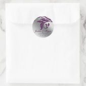 Stickers Mariage Stickers Feuille Épargne violette (Sac)