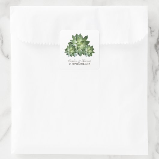 Stickers Mariage Succulent Simple (Sac)