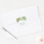 Stickers Mariage Succulents Vert (Enveloppe)