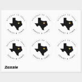 Stickers Mariage Texas Welcome pour sac boîte à tr (Feuille)