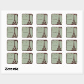 Stickers Mariage Tour Eiffel (Feuille)