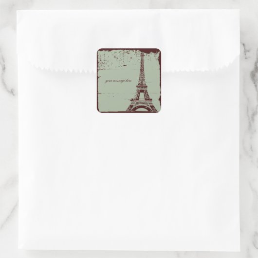 Stickers Mariage Tour Eiffel (Sac)