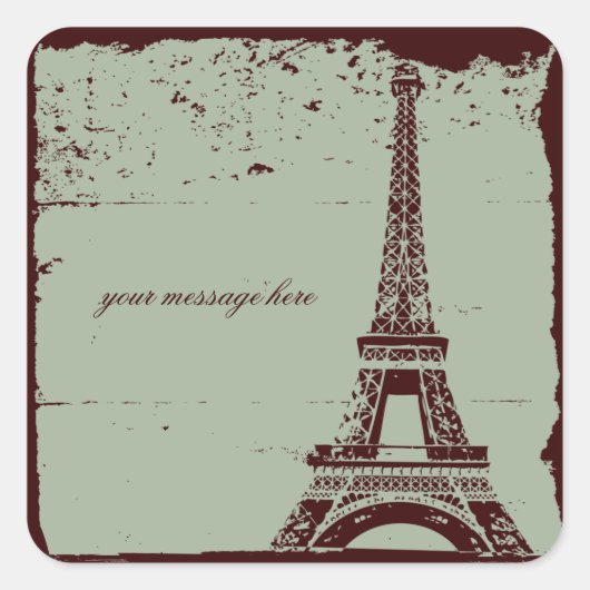 Stickers Mariage Tour Eiffel (Devant)