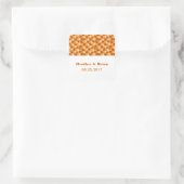 Stickers Mariage Triangles Géométriques Orange (Sac)
