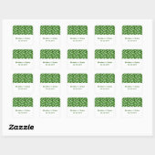 Stickers Mariage Triangles Géométriques Vert (Feuille)