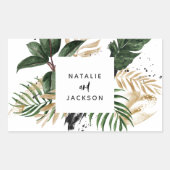 stickers mariage tropical Abstrait (Devant)