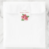 Stickers Mariage Tropical Hibiscus Rouge (Sac)