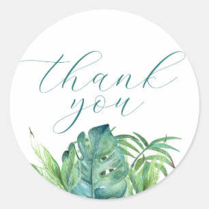 Stickers Mariage Tropical Merci élégant