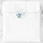 Stickers Mariage turquoise et élégant (Sac)