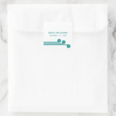 Stickers Mariage turquoise Simple Déco Chic (Sac)