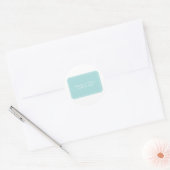 Stickers Mariage Turquoise Simplement Élégant (Enveloppe)