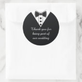 Stickers mariage Tuxedo Merci Favoriser (Sac)