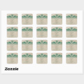 Stickers Mariage Vert Élégant Déco (Feuille)