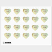 Stickers Mariage vert et jaune dans les tons d'aut (Feuille)
