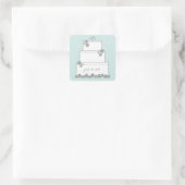 Stickers Mariage Vert Seafoam Favoriser (Sac)