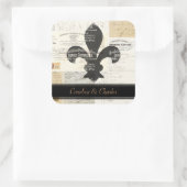 Stickers mariage Vintage Fleur de Lis (Sac)