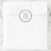 Stickers Mariage violet classique (Sac)