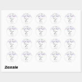 Stickers Mariage Violet, Lavande (Feuille)