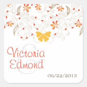Stickers Mariage Whimsy Papillon (Devant)
