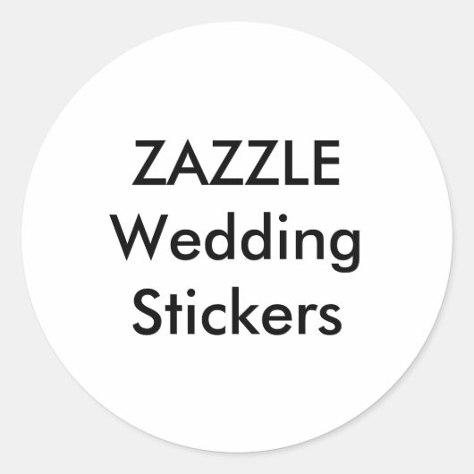 Stickers mariages personnalisés 3" ROND GLOSSY (6 (Devant)