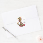 Stickers Marie Antoinette Peacock "Save the Date" (Enveloppe)