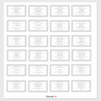 Stickers marque place Mariage