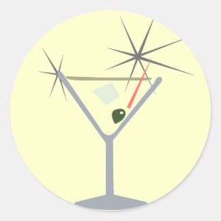 Stickers Martini en verre