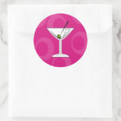 Stickers Martini rose (Sac)