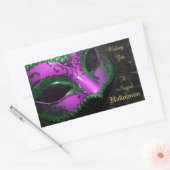 Stickers Mascarade rose chaud (Enveloppe)