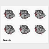 Stickers Mascotte Bulldogs (Feuille)