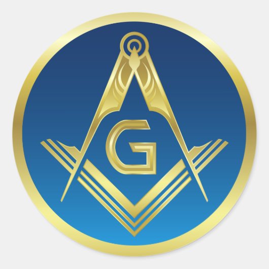 Stickers Masonic | Freemason Carré et Compass (Devant)