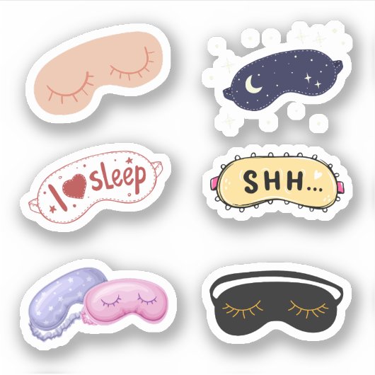 Stickers Masque de sommeil (Devant)