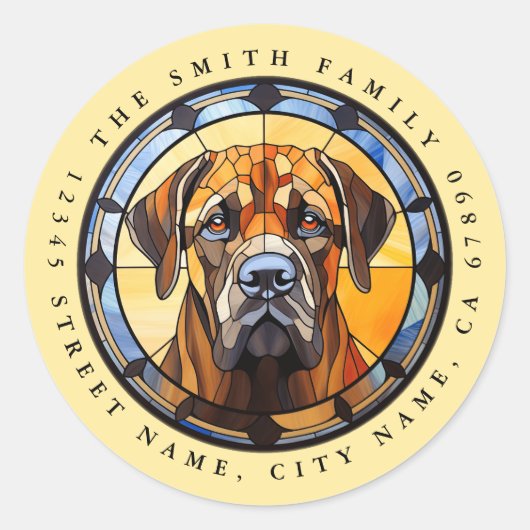 Stickers Mastiff Round (Devant)