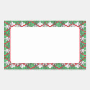 Stickers mat XMAS JACQUARD KNIT Rectangle