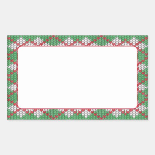 Stickers mat XMAS JACQUARD KNIT Rectangle (Devant)