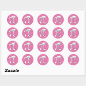 Stickers Math Pi Graduate PINK Pi Grad (Feuille)