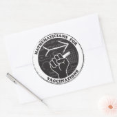 Stickers Mathématiciens pour les vaccins (Enveloppe)