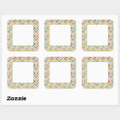 Stickers Matte Carré 3" CRAZY QUILT (Feuille)