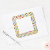 Stickers Matte Carré 3" CRAZY QUILT (Enveloppe)