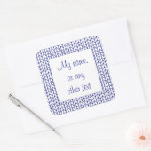 Stickers Matte Carrés 3" BLUE LINE KNIT (Enveloppe)