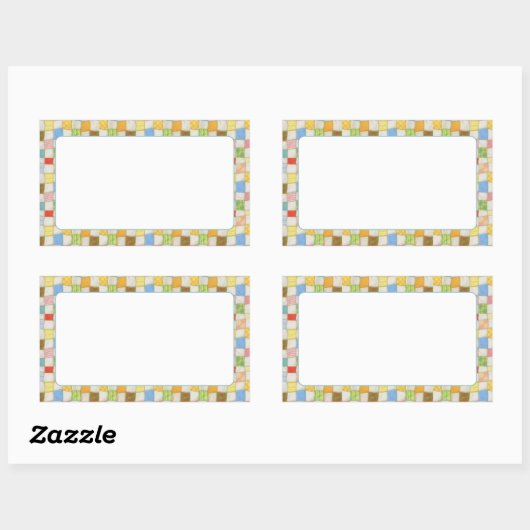 Stickers matte rectangle REQUIS (Feuille)