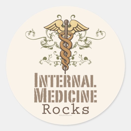 Stickers Médecine interne Rocks Caduceus (Devant)