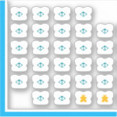 Stickers Meeple Tee - Jeu de société Duo (Devant)
