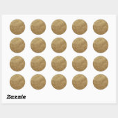 Stickers Mélanges d'or clair (Feuille)