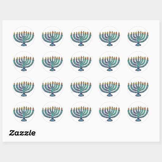 Stickers Menorah (Feuille)