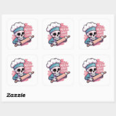 Stickers "Mental Bake Down" Skull Baker - Drôle (Feuille)
