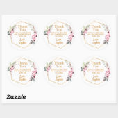 Stickers Merci 21e anniversaire de Cherry Blossom (Feuille)